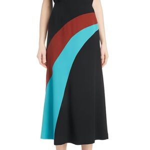 Dries Van Noten Curved Inset Midi Skirt